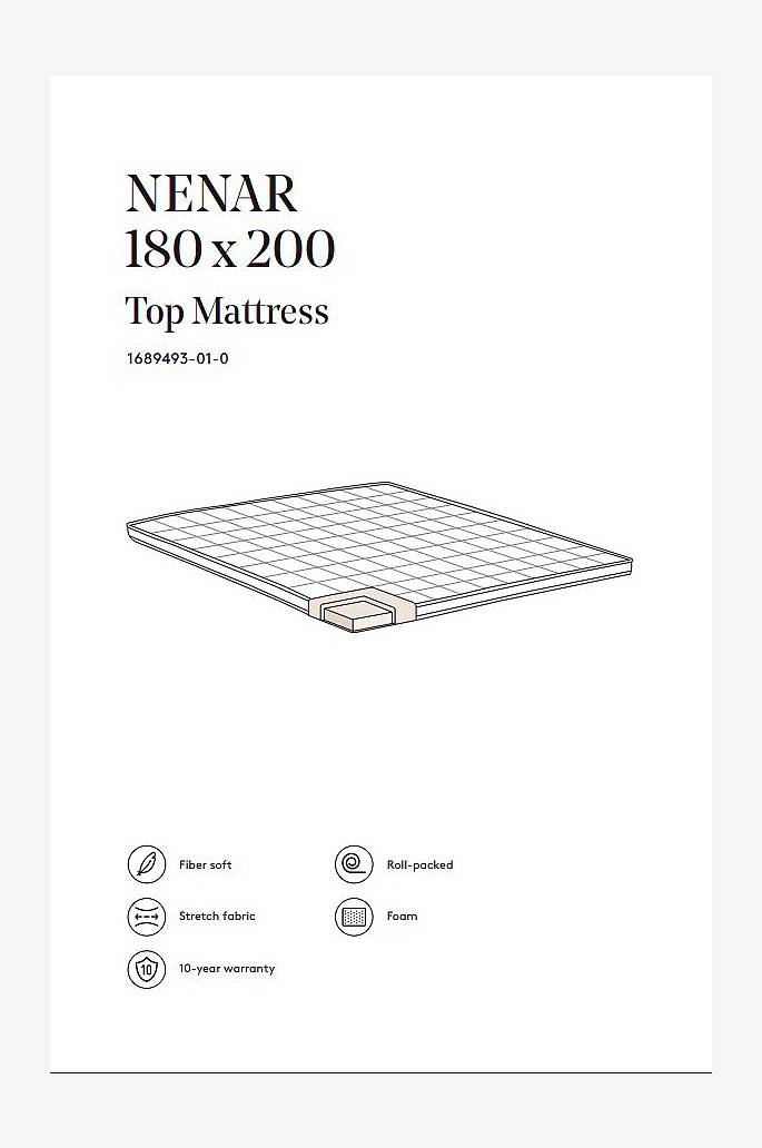 Jotex NENAR Matratzentopper 180x200 cm Günstiger Verkauf