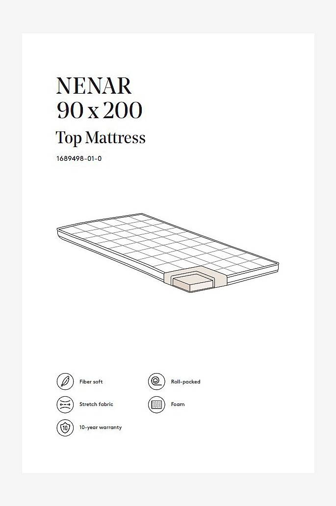 Jotex NENAR Matratzentopper 90x200 cm Fabrikverkauf