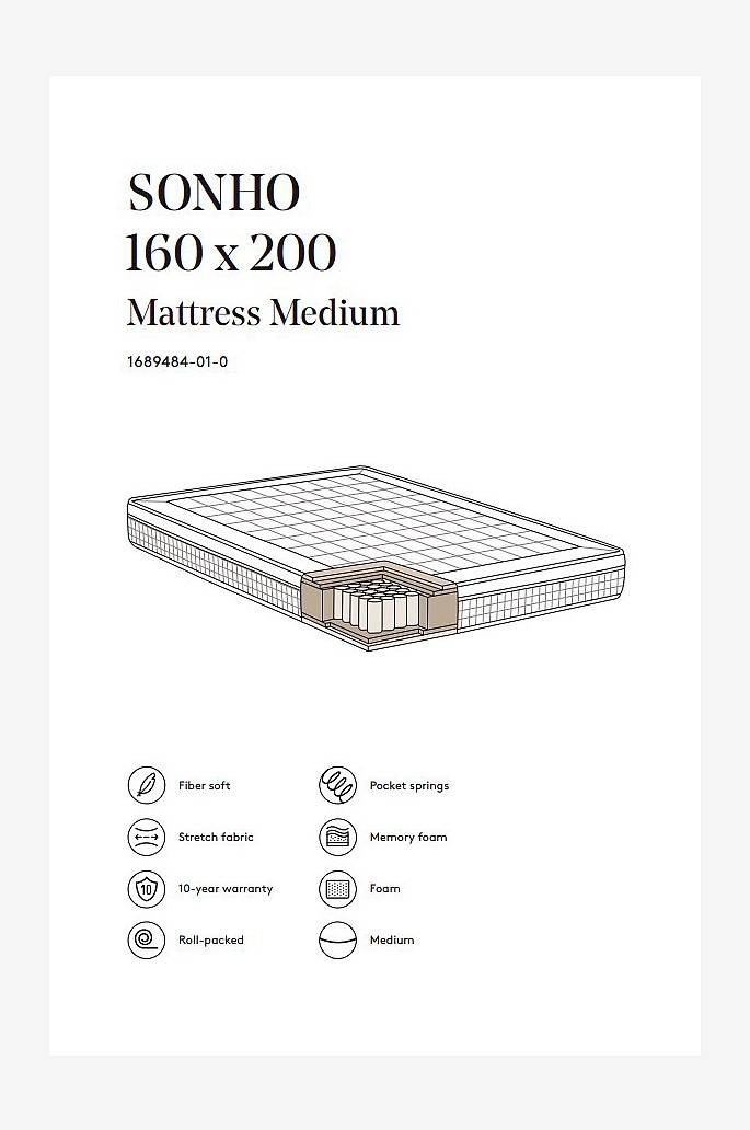 Jotex SONHO Taschenfederkernmatratze mittel 160x200 cm Sonderangebot