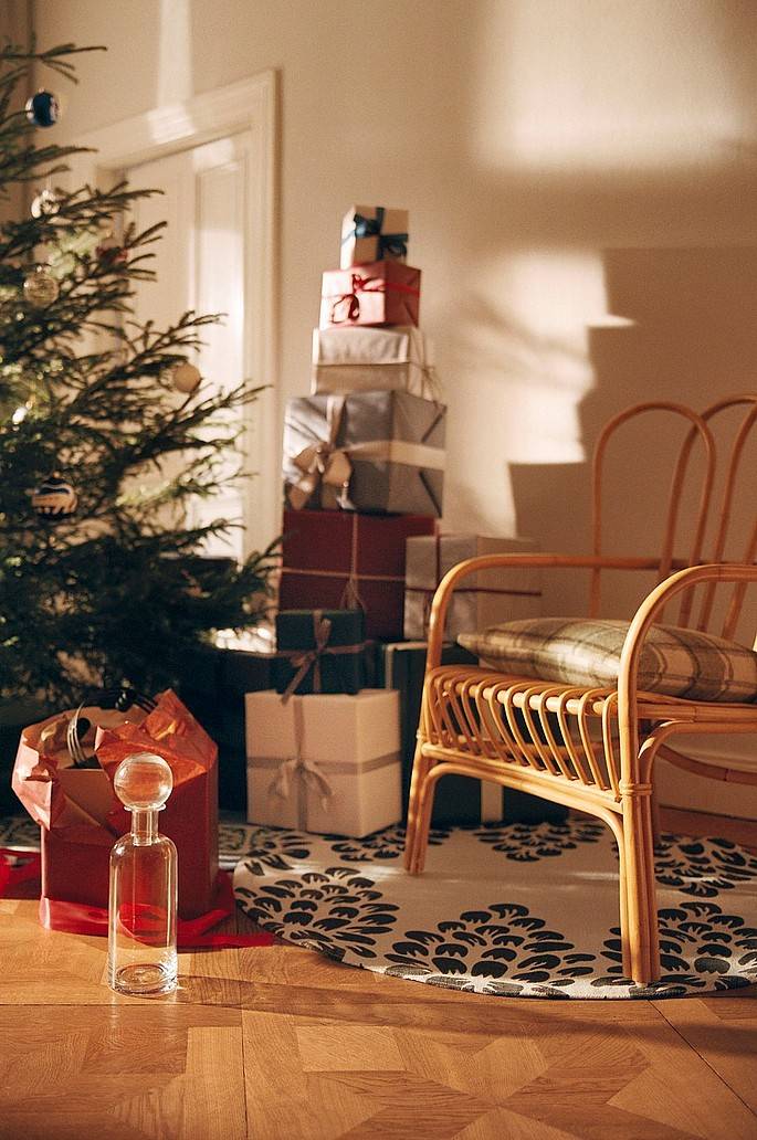 Jotex PINE TIME Flachgewebeteppich Ø 110 cm Black Friday