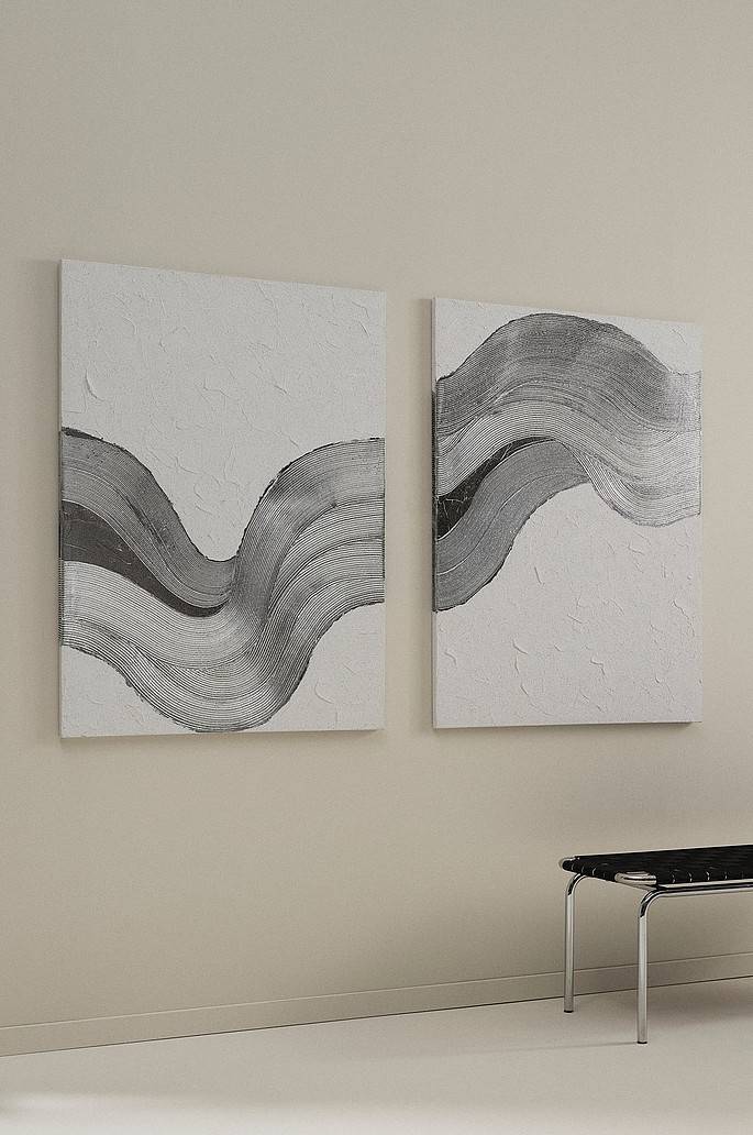 Jotex SWIRL Leinwandbild 90x120 cm, 2-teilig