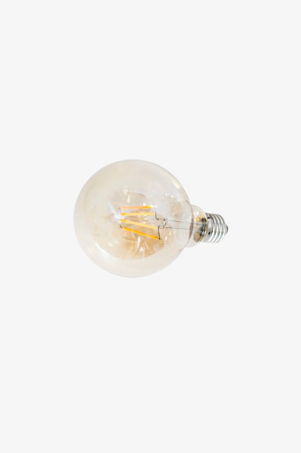 Jotex Dekorative, dimmbare LED-Filament-Globelampe, E27, 4 W, Ø 125 mm, Bernstein Kostenloser Versand international