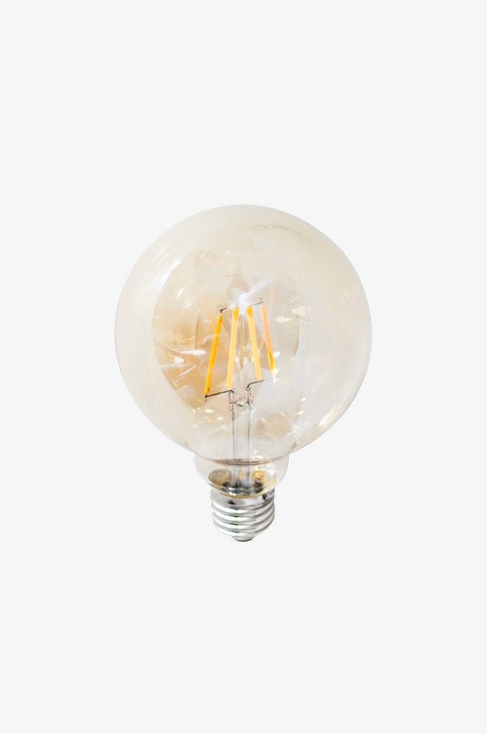 Jotex Dekorative, dimmbare Filamentleuchte LED-Kugel E27 4W ø95 mm, Bernstein Fabrikladen