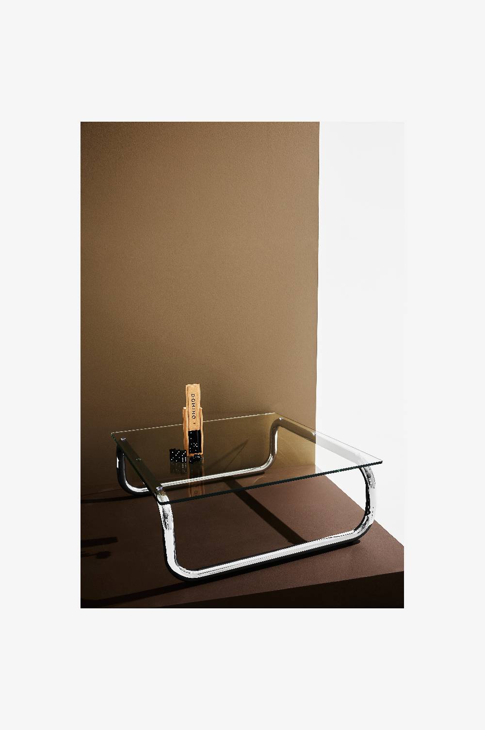 Jotex Lulu Couchtisch aus Glas und Chrom 80x80 cm Neuheiten