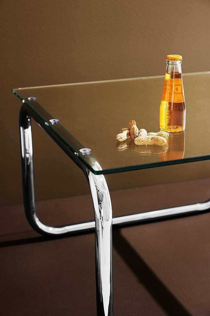 Jotex Lulu Couchtisch aus Glas und Chrom 60x60 cm Bestseller
