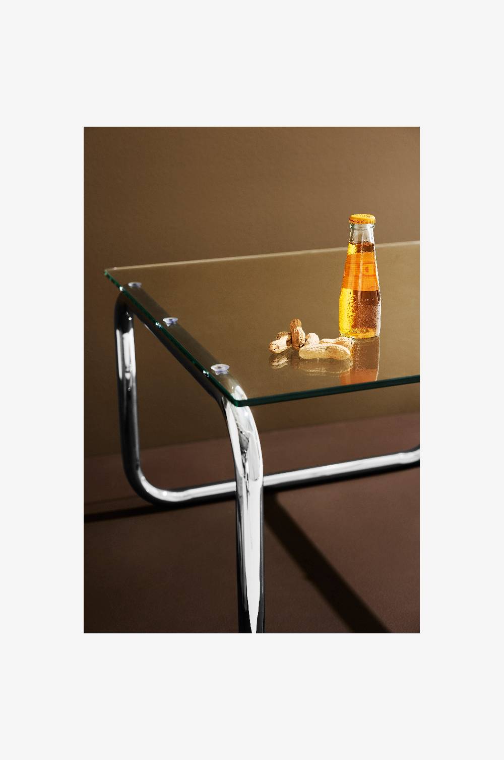 Jotex Lulu Couchtisch aus Glas und Chrom 60x60 cm Bestseller