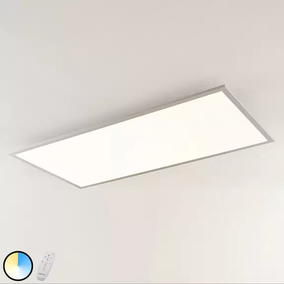 Lampenwelt Prios LED-Panel Gelora, CCT, 120 cm x 60 cm, Fernbedienung Fabrikladen
