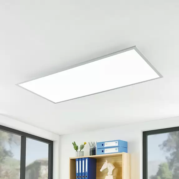 Lampenwelt Prios LED-Panel Gelora, CCT, 120 cm x 60 cm, Fernbedienung Fabrikladen