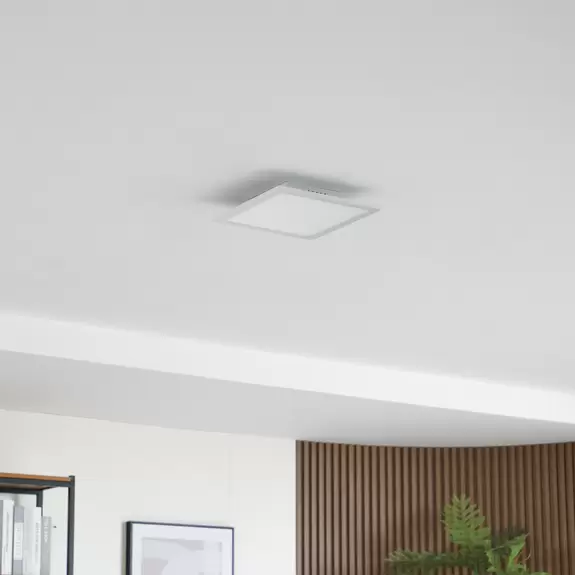 Lampenwelt Lindby LED-Panel Enhife, weiß, 29,5 x 29,5 cm, Aluminium Rabatte dieses Monats