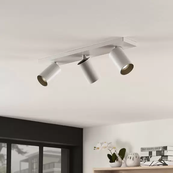 Lampenwelt Arcchio Deckenstrahler Brinja, eckig, weiß, 3-flammig, GU10 Auslauf
