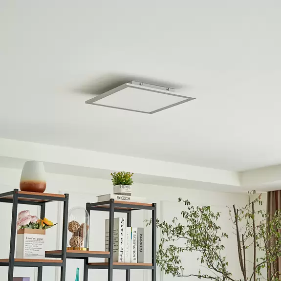Lampenwelt Lindby LED-Panel Livel, CCT, 40 cm x 40 cm, Aluminium Günstiger Verkauf