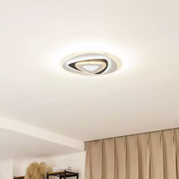 Lampenwelt Lindby LED-Deckenleuchte Rebeka, oval, CCT, Fernbedienung Blitzverkäufe