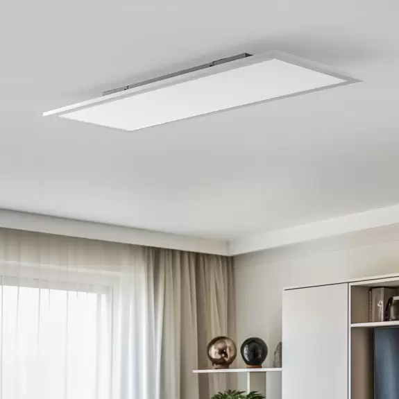 Lampenwelt Lindby LED-Panel Livel, CCT, 80 cm x 30 cm, Aluminium Begrenztes Angebot