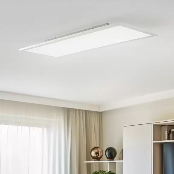 Lampenwelt Lindby LED-Panel Livel, CCT, 80 cm x 30 cm, Aluminium Begrenztes Angebot