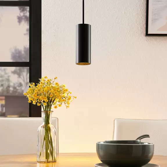Lampenwelt Arcchio Ejona Pendellampe, Höhe 15 cm, schwarz Heißer Verkauf