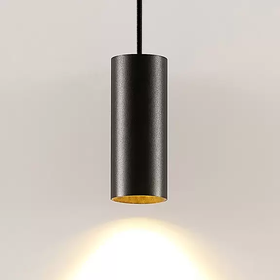 Lampenwelt Arcchio Ejona Pendellampe, Höhe 15 cm, schwarz Heißer Verkauf