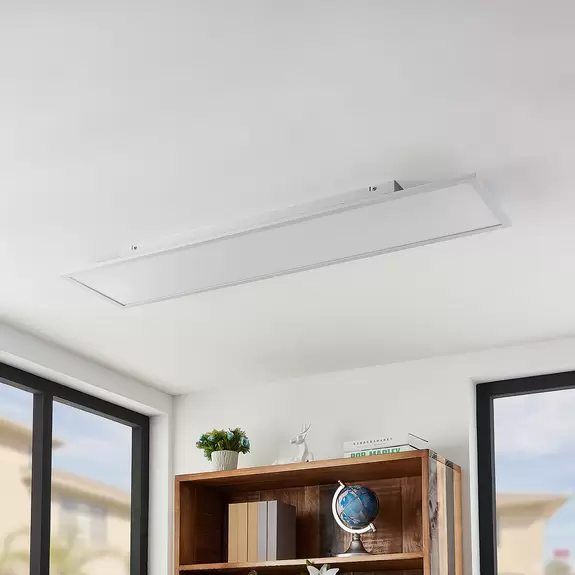 Lampenwelt Lindby Quais LED-Panel 4.000K, 30x120 cm Saisonale Angebote