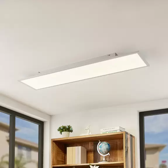Lampenwelt Lindby Quais LED-Panel 4.000K, 30x120 cm Saisonale Angebote