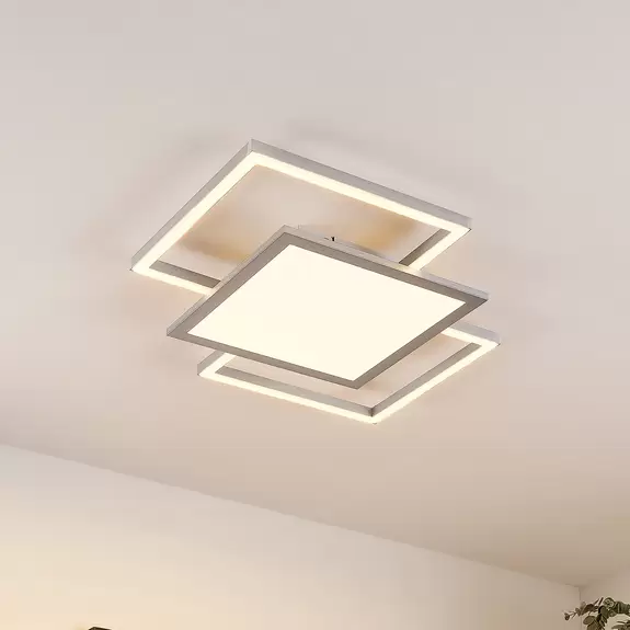 Lampenwelt Lucande Ciaran LED-Deckenlampe, quadratisch Bis zu 55% Rabatt