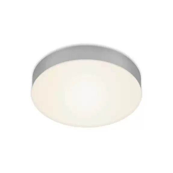 Lampenwelt LED-Deckenleuchte Flame, Ø 21,2 cm, silber Fabrikladen