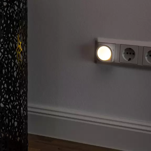 Lampenwelt LED-Steckdosenlampe Nachtlicht Luna Sensor Auslauf
