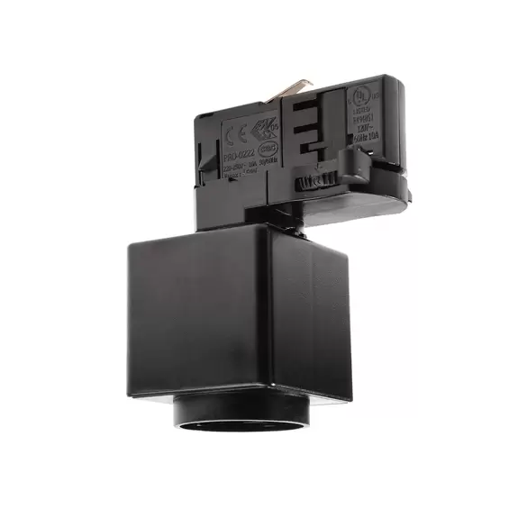 Lampenwelt D Line Steckdosenadapter 3-Phasen-Schiene schwarz Fabrikpreis