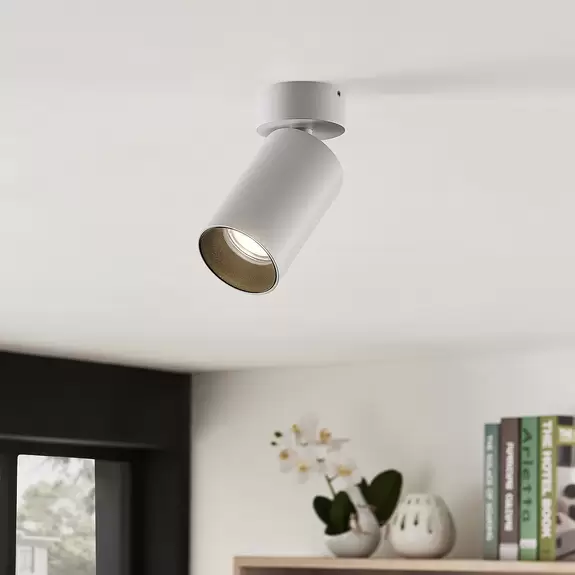 Lampenwelt Arcchio Strahler Brinja, rund, weiß, 1-flg., GU10, Aluminium Bestseller