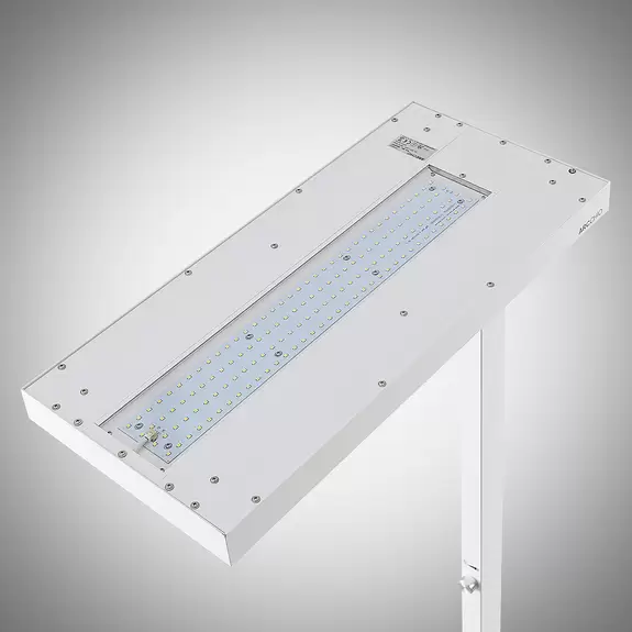 Lampenwelt Arcchio LED-Stehleuchte Logan Pro, weiß, Sensor, dimmbar Vierteljährliche Förderung