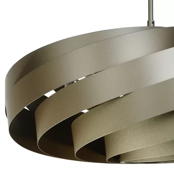 Lampenwelt Deckenleuchte Vento, kaffeebraun, Ø 50 cm Riesige Ersparnisse