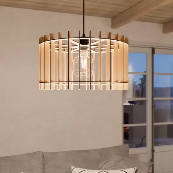 Lampenwelt Envostar Mors Hängeleuchte, Birkensperrholz, 1fl Sonderangebot der Fabrik