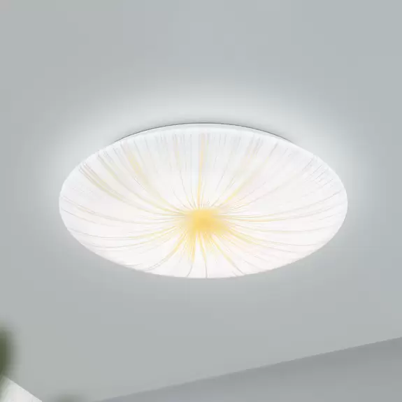 Lampenwelt LED-Deckenleuchte Nieves 1 im Strahlendesign Ø31cm Vierteljährliche Förderung