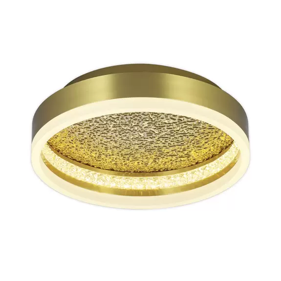 Lampenwelt LED-Deckenleuchte Moon aus Eisen, messing, Ø 30 cm Im Verkauf