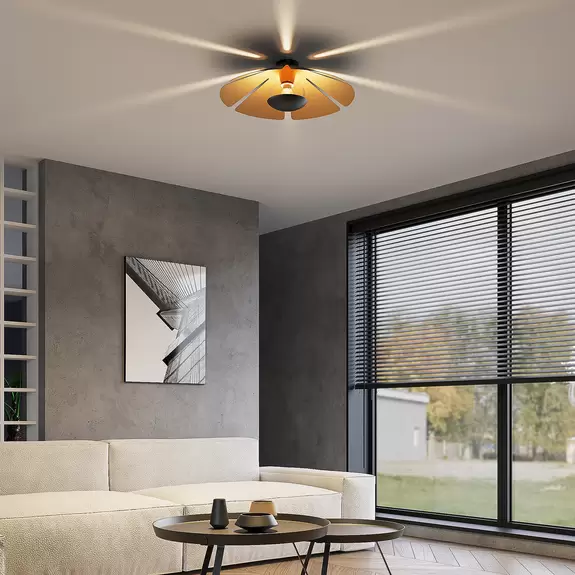 Lampenwelt Lucande Jemmily Deckenlampe, einflammig, rund 2025