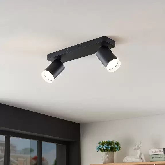 Lampenwelt Arcchio Efilius Deckenspot, schwarz, 2-fl Angebote