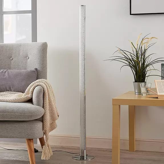 Lampenwelt Lindby LED-Stehlampe Hadis, RGB, Fernbedienung, weiß, 120 cm Cyber Monday