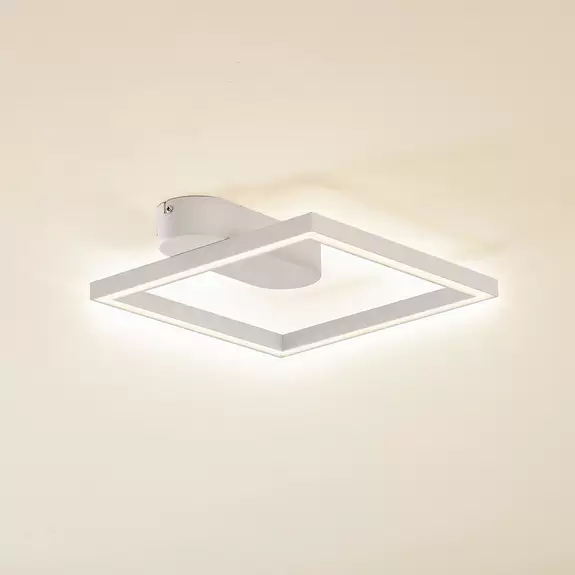Lampenwelt Lindby LED-Deckenleuchte Yulla, weiß Jubiläumsangebot