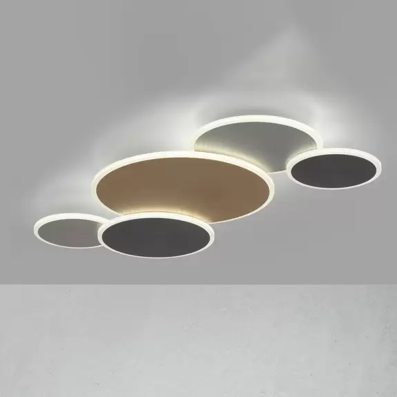 Lampenwelt Paul Neuhaus Q-Piato LED-Deckenleuchte fünfflammig Top Angebot