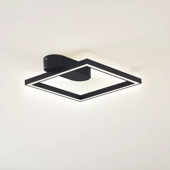Lampenwelt Lindby LED-Deckenleuchte Yulla, schwarz Blitzangebot
