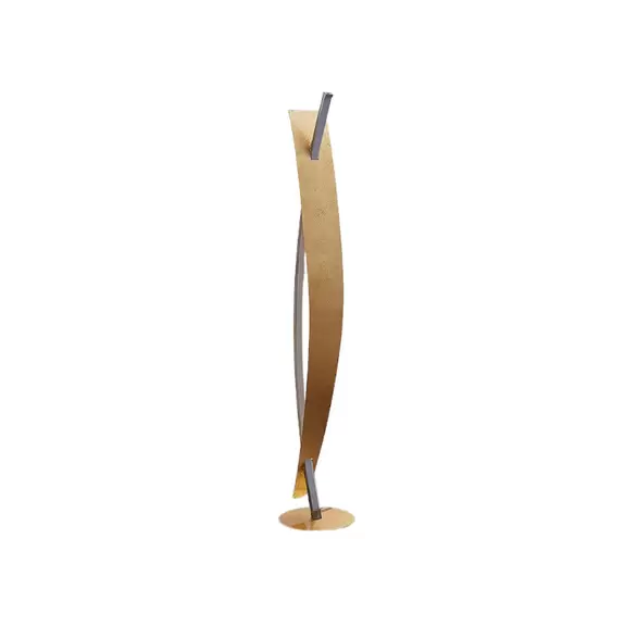Lampenwelt LED-Stehleuchte Marija in edler Gold-Optik Große Rabatte