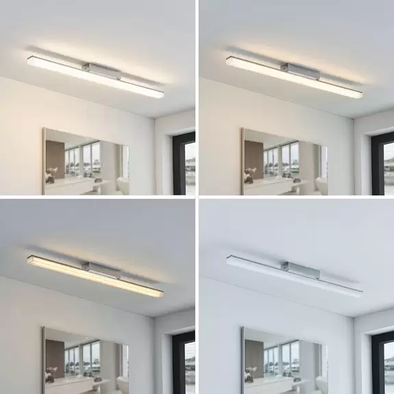 Lampenwelt Bad-Deckenlampe Levke mit LEDs, IP44 Neuheiten