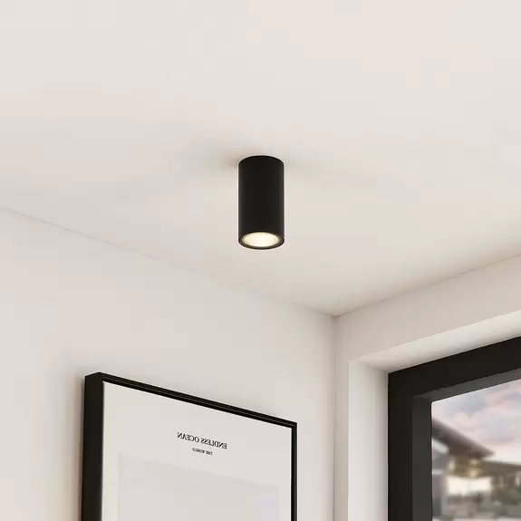Lampenwelt Arcchio Olivir Downlight, rund, GU10, schwarz Sonderangebot der Fabrik