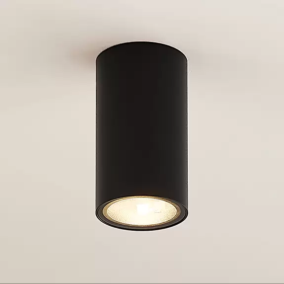 Lampenwelt Arcchio Olivir Downlight, rund, GU10, schwarz Sonderangebot der Fabrik