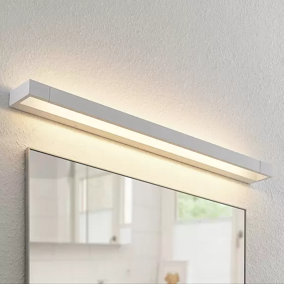 Lampenwelt Arcchio Jora LED-Bad- und Spiegelleuchte, IP44, weiß, 90 cm Discount Store für neue Produkte