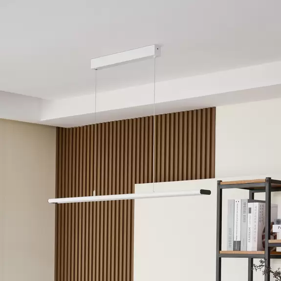 Lampenwelt Prios Zyair LED-Büro-Hängeleuchte weiß DALI Outlet