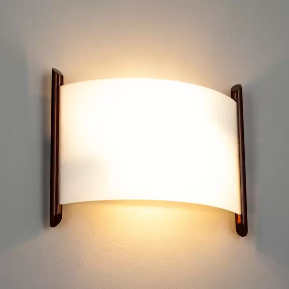 Lampenwelt Wandleuchte Filippa, 31 cm, braun Fabrikverkauf