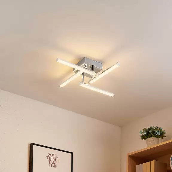 Lampenwelt Lindby Henos LED-Deckenleuchte, RGB-Farbwechsel Großer Ausverkauf