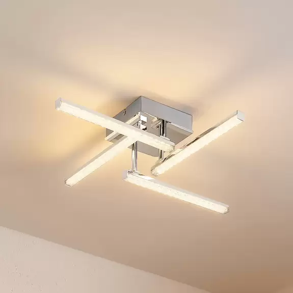 Lampenwelt Lindby Henos LED-Deckenleuchte, RGB-Farbwechsel Großer Ausverkauf