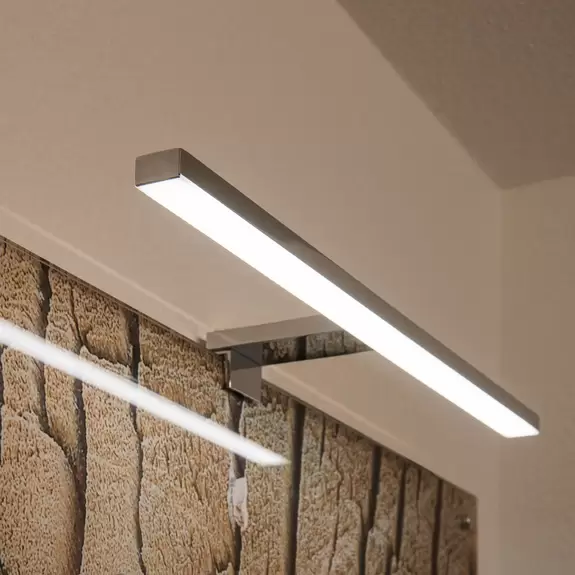 Lampenwelt SLV Dorisa LED-Klemm-Wandleuchte Breite 50cm chrom Begrenztes Angebot