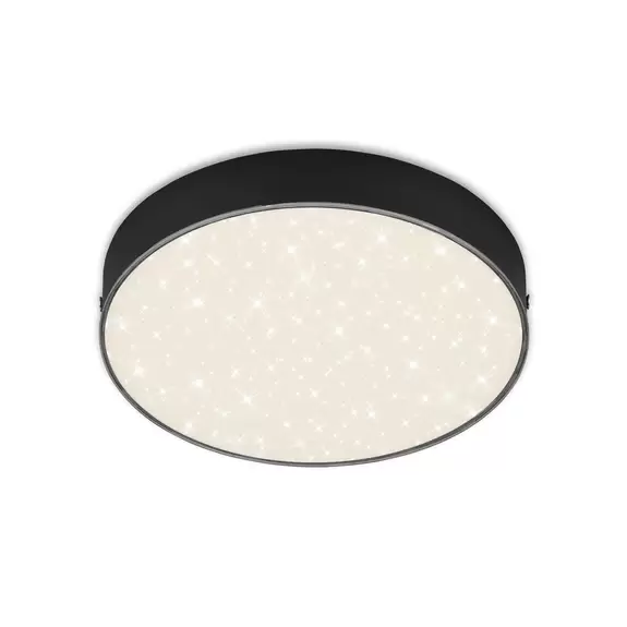 Lampenwelt LED-Deckenleuchte Flame Star, Ø 21,2 cm, schwarz Online Outlet