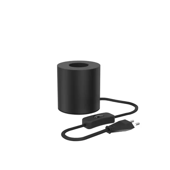 Lampenwelt Calex Tischleuchte in Zylinderform, schwarz Wochenangebot